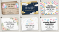 Gender reveal invitations