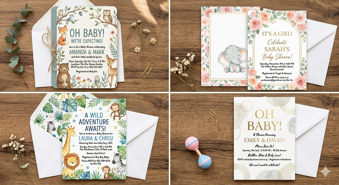 Babyshower invitations