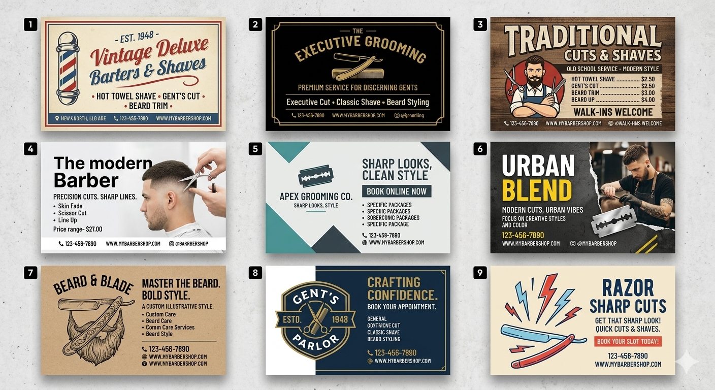 Barbershop/ Salon flyers