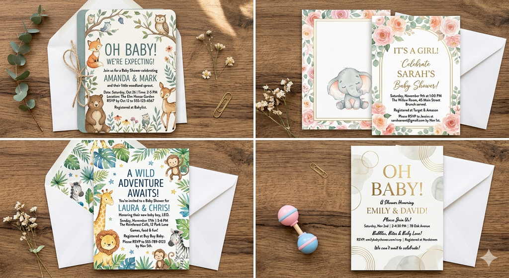 Babyshower invitations